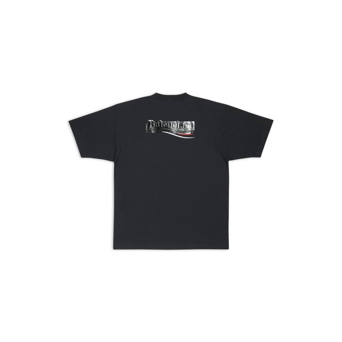 Balenciaga o1srvl11e0425 Gaffer T-Shirt Large Fit in Black Size S / US 4 / IT 40 - 7 Thumbnail