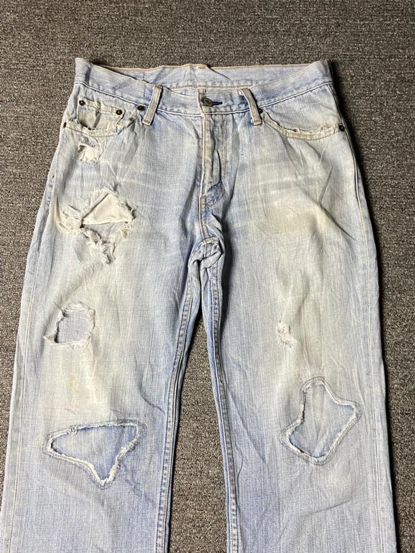 Levi's Levis Strauss Co. Distressed Denim Jeans (157) Size US 32 / EU 48 - 8 Thumbnail