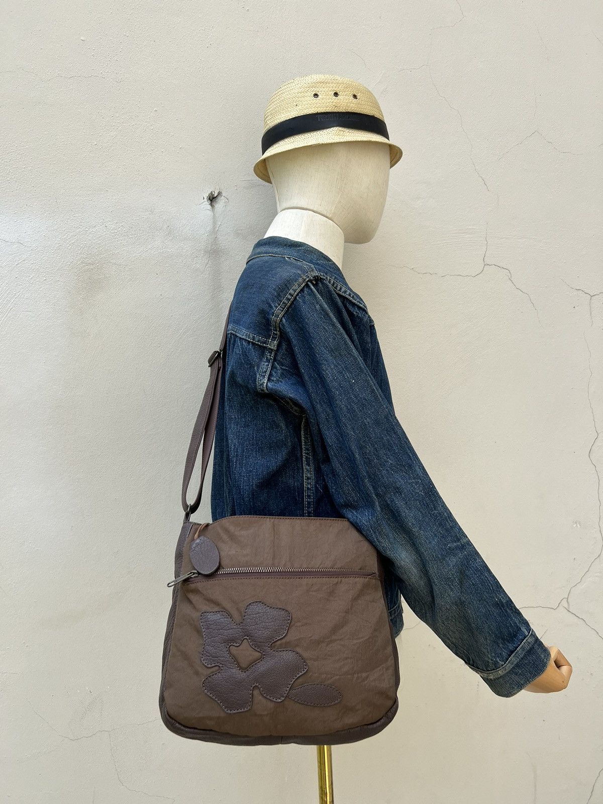 Leather Vintage Ibiza Japan Hybrid Leather Sling Bag Size ONE SIZE - 5 Thumbnail