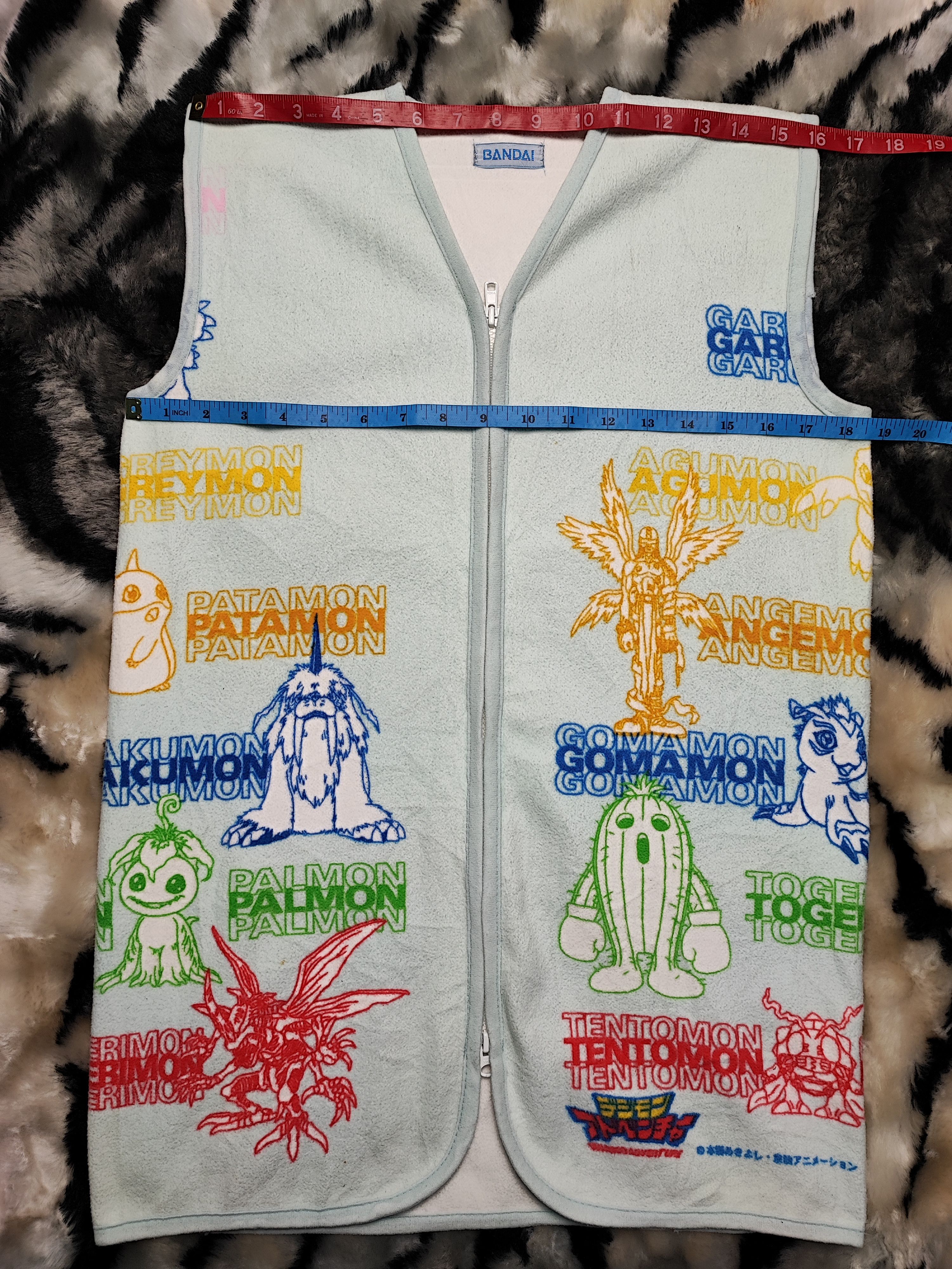 Pokemon Digimon Vest Full Character Bandai Japan Edition Size US M / EU 48-50 / 2 - 6 Thumbnail