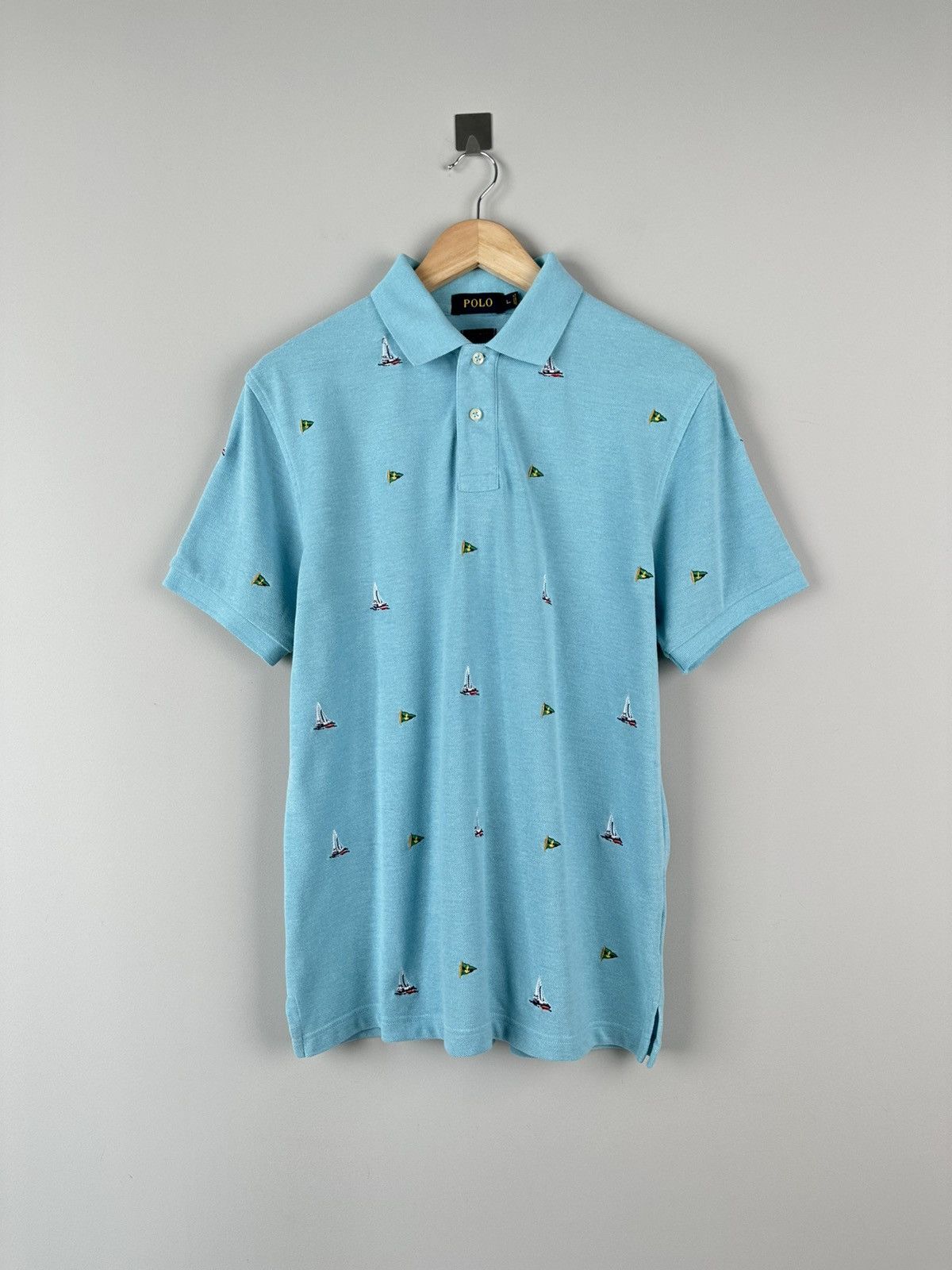 Polo Ralph Lauren Vintage Y2k Polo Ralph Lauren Polo Shirt Beach Sailing Size US L / EU 52-54 / 3 - 1 Thumbnail