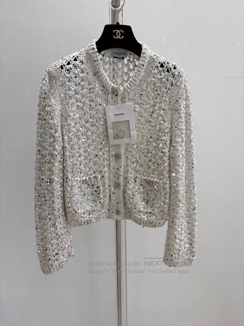Chanel Chanel Early spring sequin braided cardigan coat Size XS / US 0-2 / IT 36-38 - 1 Thumbnail