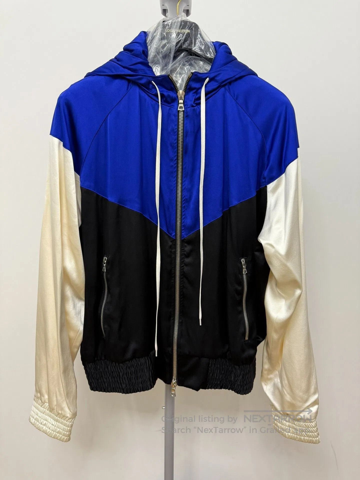 Amiri AMIRI Silk Zip Hoodie Jacket. Size US L / EU 52-54 / 3 - 1 Thumbnail