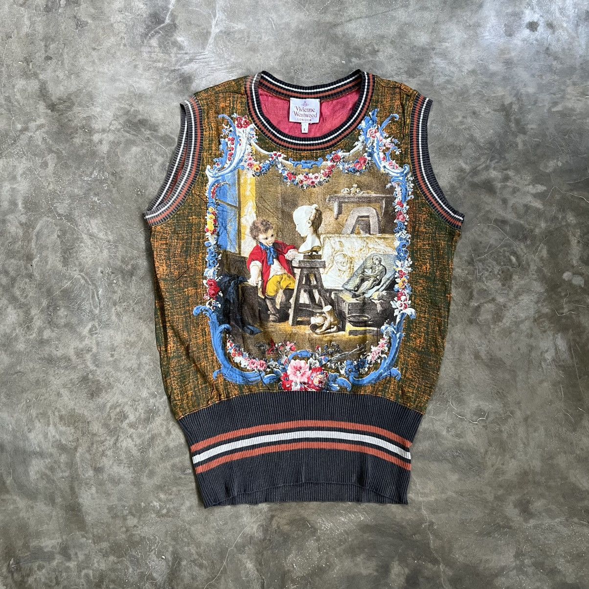 Vivienne Westwood 1990s Vivienne Westwood Francois Boucher Print Vest Size US L / EU 52-54 / 3 - 1 Thumbnail