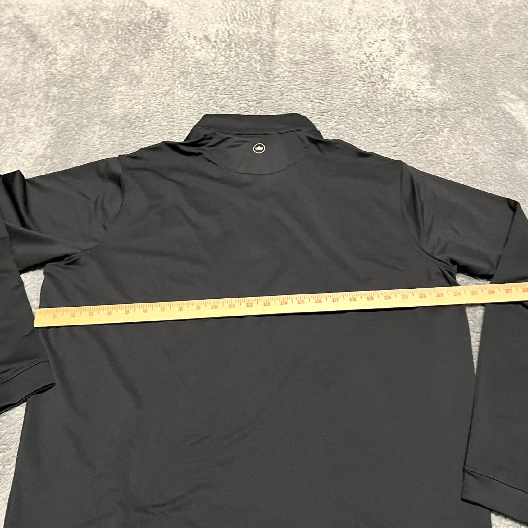 Peter Millar Peter Millar Shirt Mens XL Performance Golf Quarter Zip Long Sleeve Black XL Mens Shirt Black Size US XL / EU 56 / 4 - 5 Thumbnail