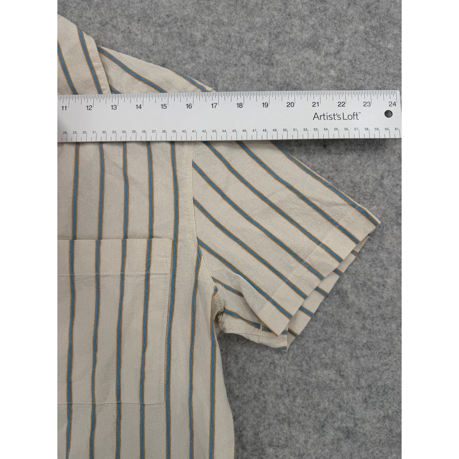 Prana NWT prAna Slim Canvas Mantra Striped Heritage Button Shirt Size US S / EU 44-46 / 1 - 10 Thumbnail