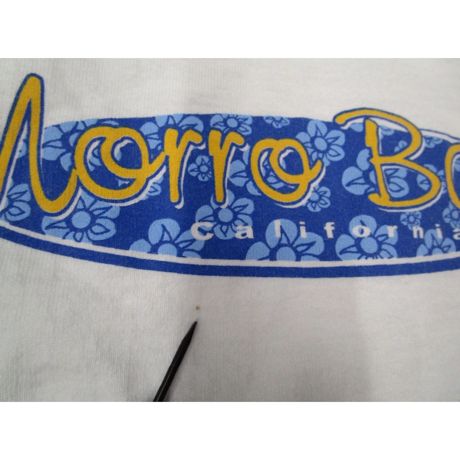 Vintage VINTAGE Dolphin Shirt Company Graphic T-Shirt Mens Medium White 90s Retro Beach Morro Bay Size US M / EU 48-50 / 2 - 7 Thumbnail