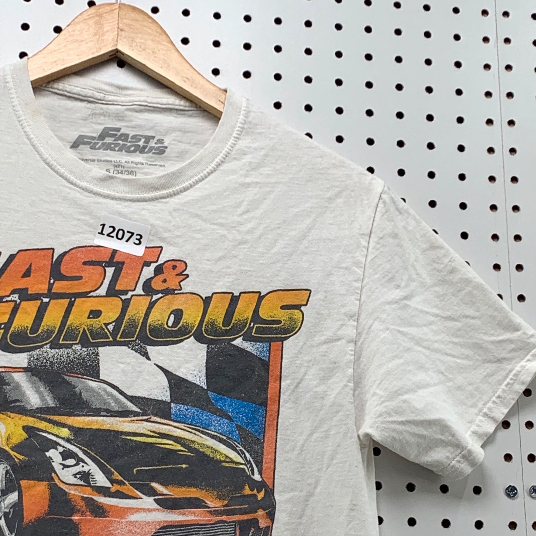 Vintage VINTAGE Fast & Furious T-Shirt Small Street Racing One Quarter Mile At A Time Graphic White Cotton Mens Size US S / EU 44-46 / 1 - 5 Thumbnail