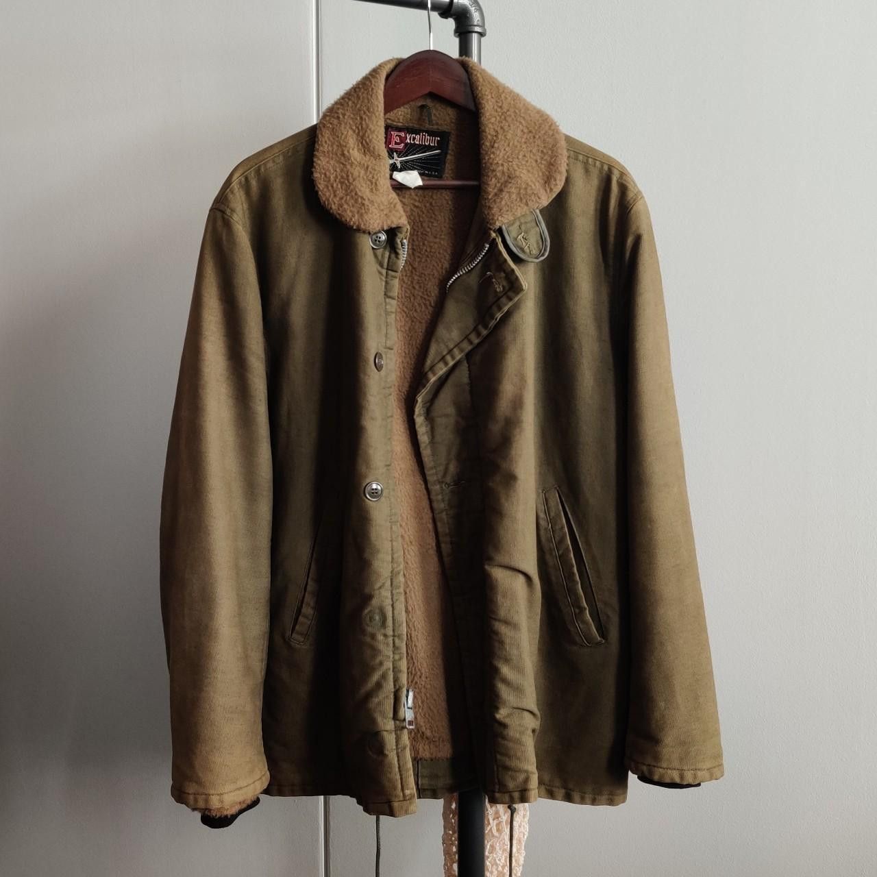 image of Vintage 1960S Excalibur N-1 Deck Jacket in Khaki Green, Men's (Size XL)