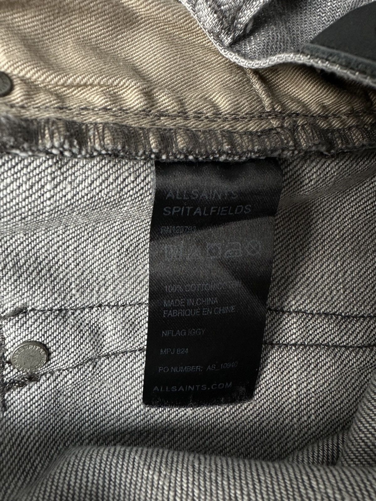 Allsaints AllSaints Nflag Iggy Avant Garde Distressed Denim Jeans Size US 32 / EU 48 - 14 Thumbnail