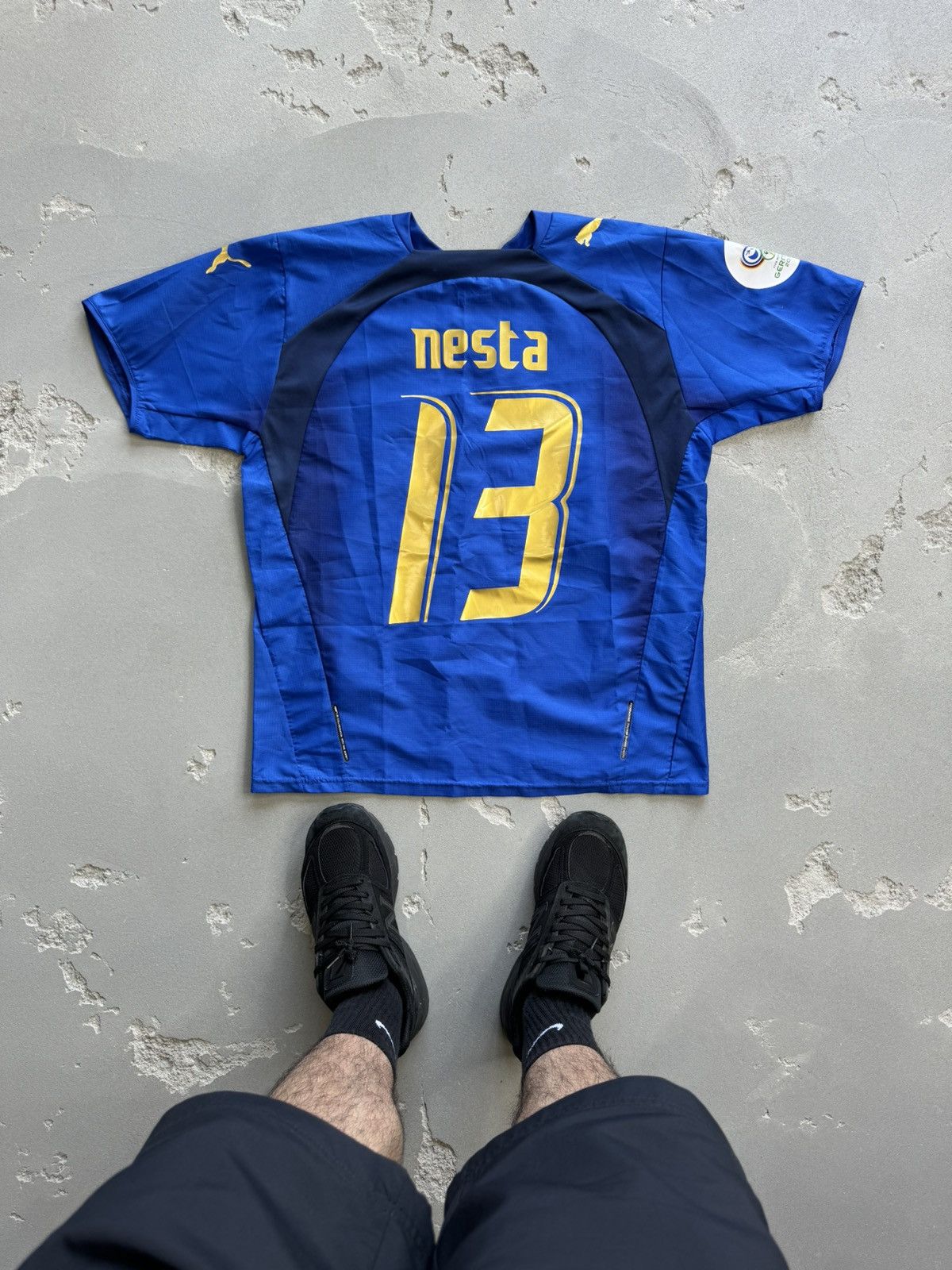 Vintage ITALY HOME FOOTBALL SHIRT Jersey sz M #13 nesta Size US M / EU 48-50 / 2 - 2 Thumbnail