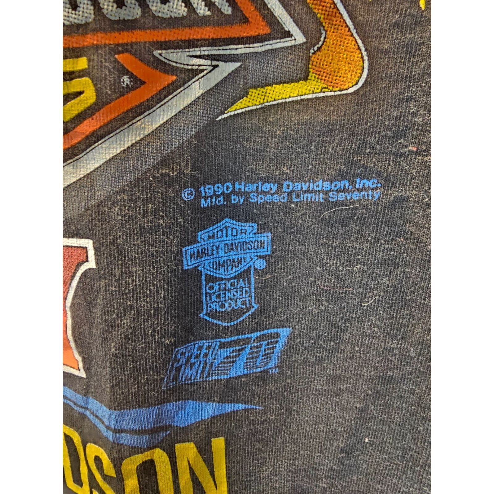 Harley Davidson VINTAGE Harley Davidson MOTORCYCLE SINGLE STITCH BLACK T-SHIRT SZ MEDIUM Size US M / EU 48-50 / 2 - 3 Thumbnail