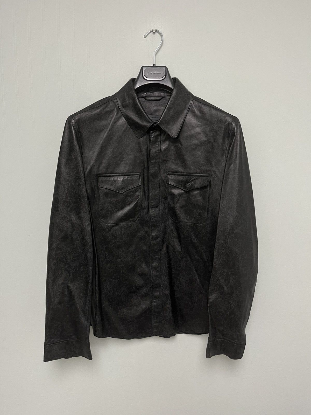 John Varvatos Travis leather shirt jacket EU 52 USA 42 Size US L / EU 52-54 / 3 - 12 Thumbnail