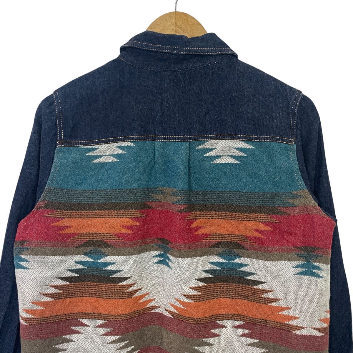 Japanese Brand Vintage Titicaca Aztex Navajo Denim Jacket Size US M / EU 48-50 / 2 - 8 Thumbnail