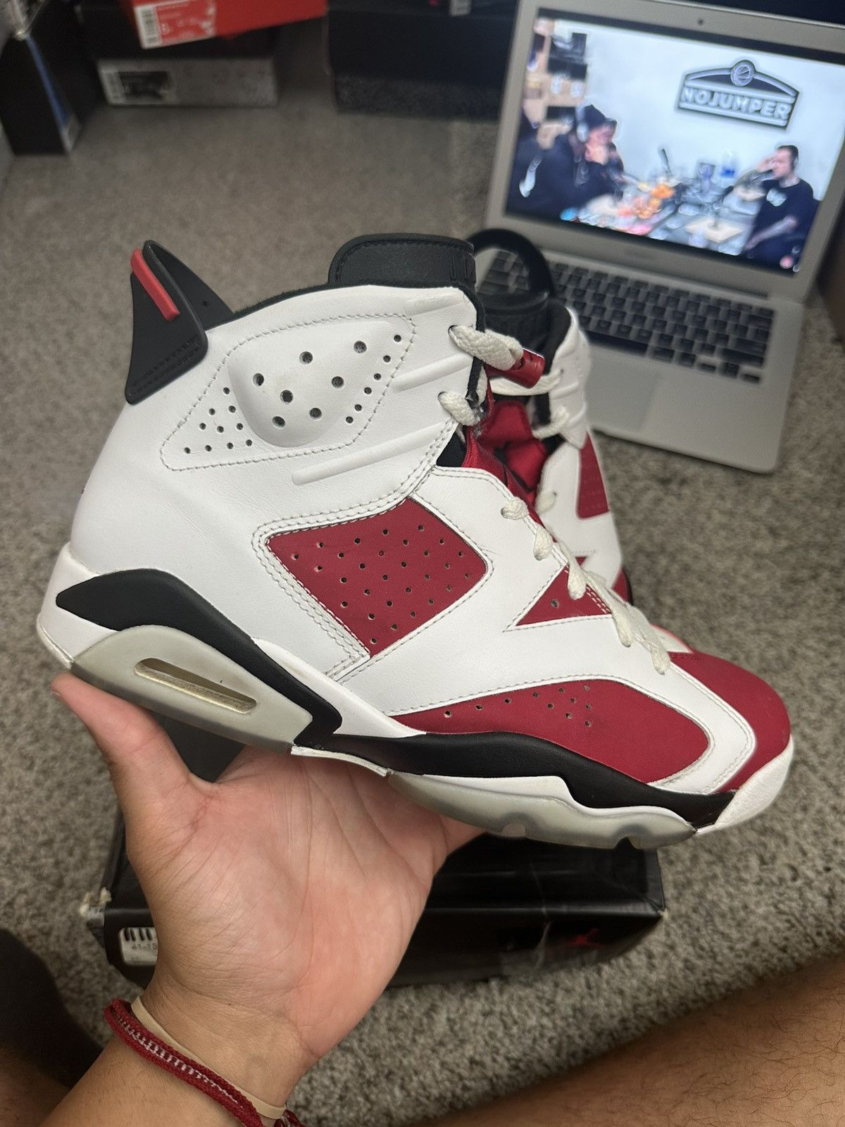 Jordan Brand Air jordan 6 carmine - size 8 Size US 8 / EU 41 - 1 Thumbnail