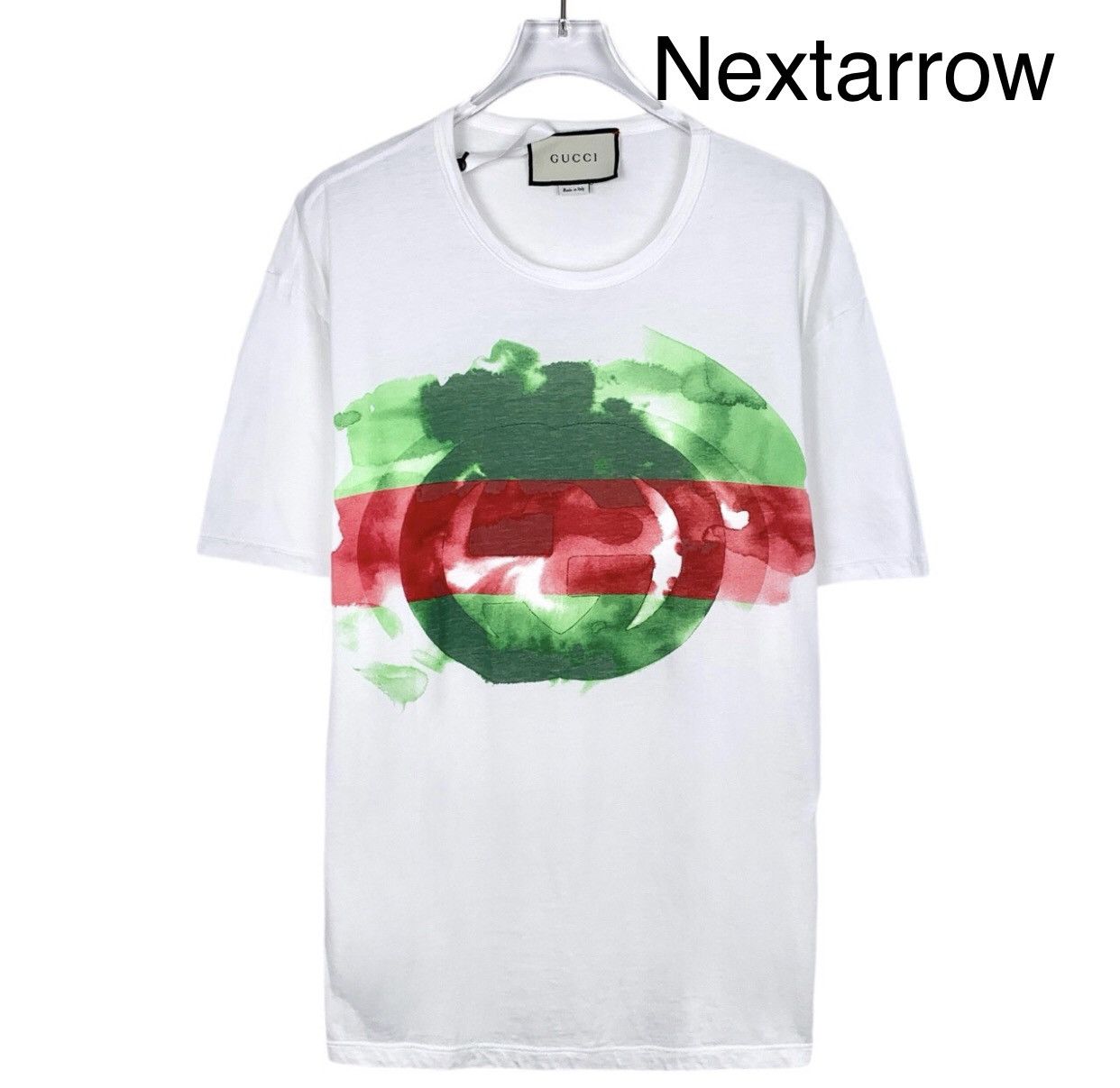Gucci Gucci Ink Double G Printed Round Short sleeved T-shirt Size US L / EU 52-54 / 3 - 1 Thumbnail