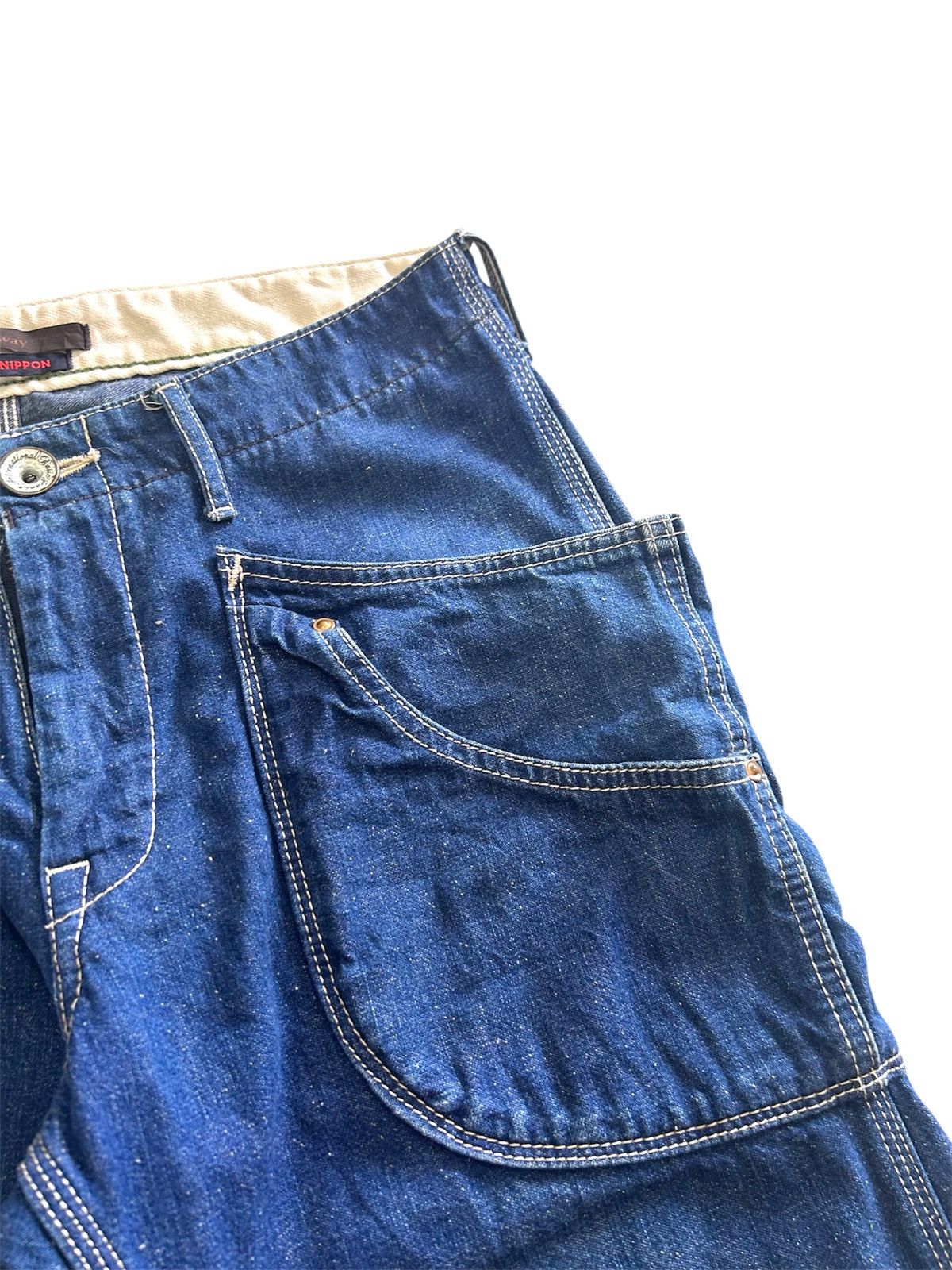 Japanese Brand × Vintage 💥 Vintage Japanese Denim Blue Way Nippon Classic Jeans Size US 32 / EU 48 - 9 Thumbnail