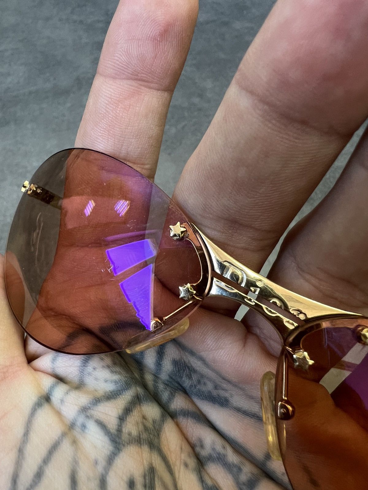 Dior starlight iconic logo y2k coquette core sunglasses