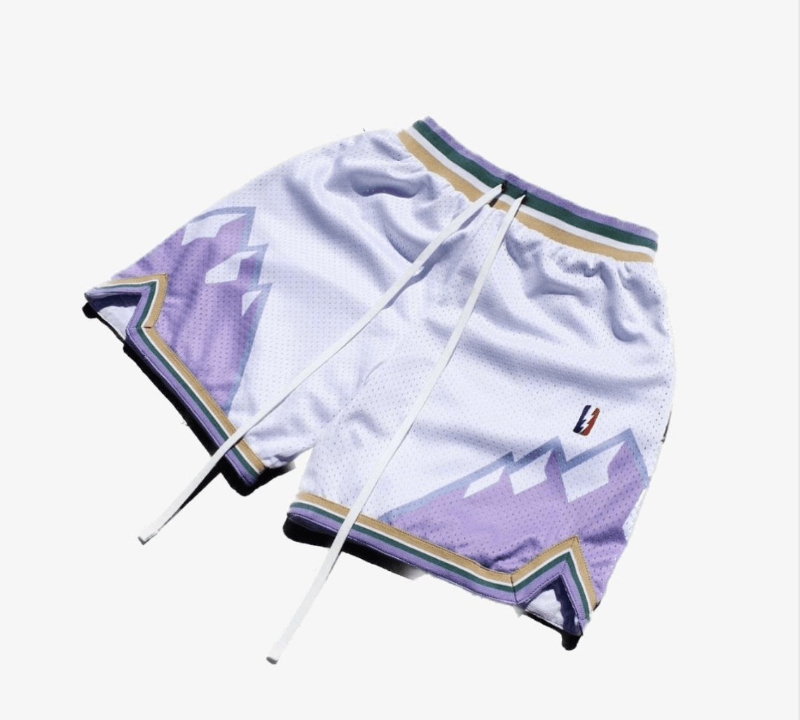 White Utah Jazz Collect and Select Shorts