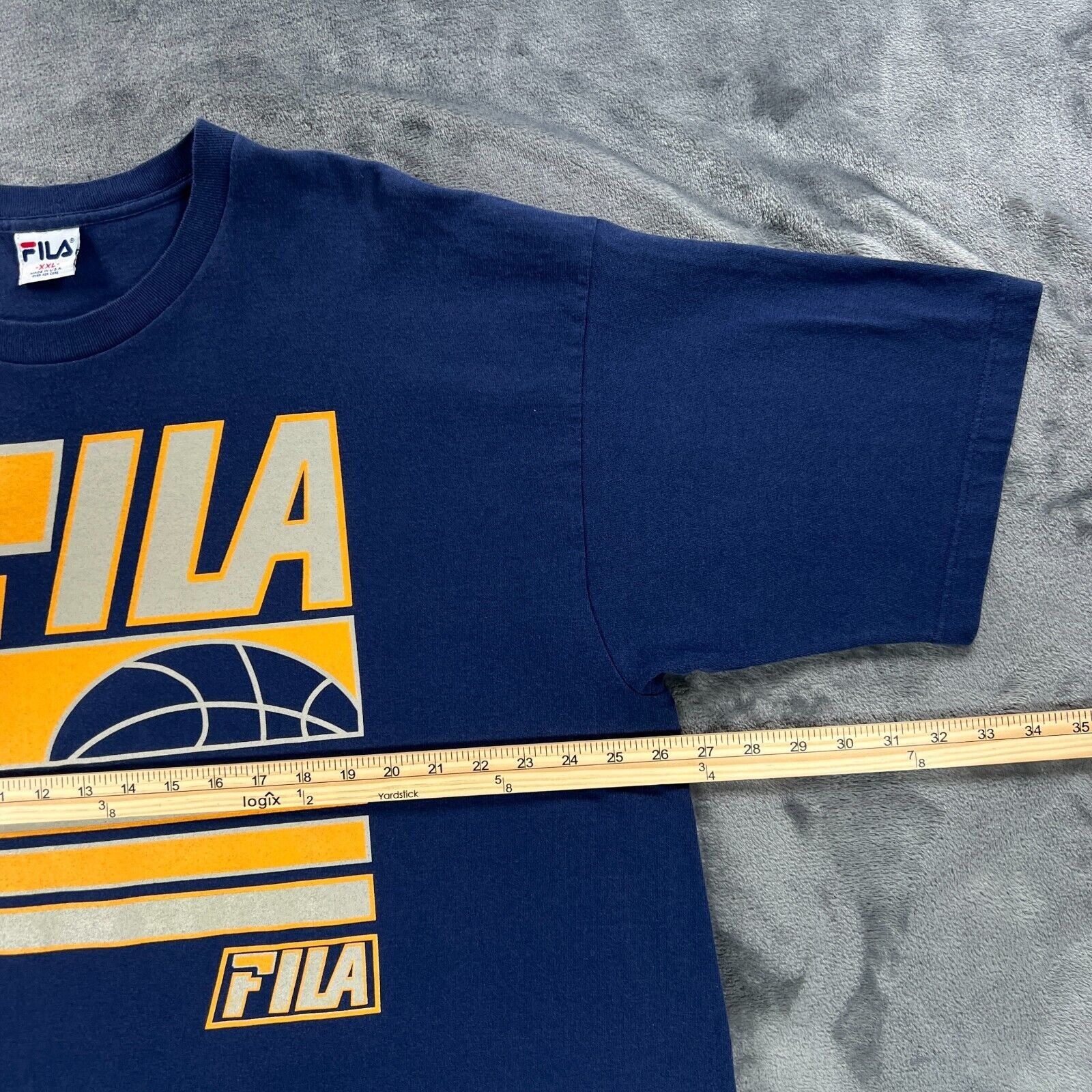 Fila FILA Basketball T Shirt Men 2XL Vintage 90's Made in USA Hip Size US XXL / EU 58 / 5 - 4 Thumbnail