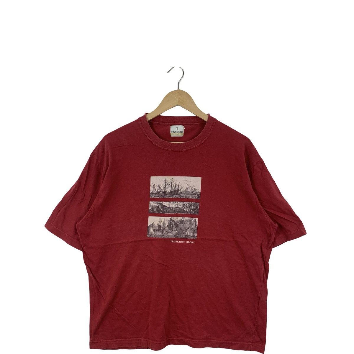 Trussardi Vintage TRUSSARDI SPORT 19th Century Steel Engravings Size US L / EU 52-54 / 3 - 4 Thumbnail