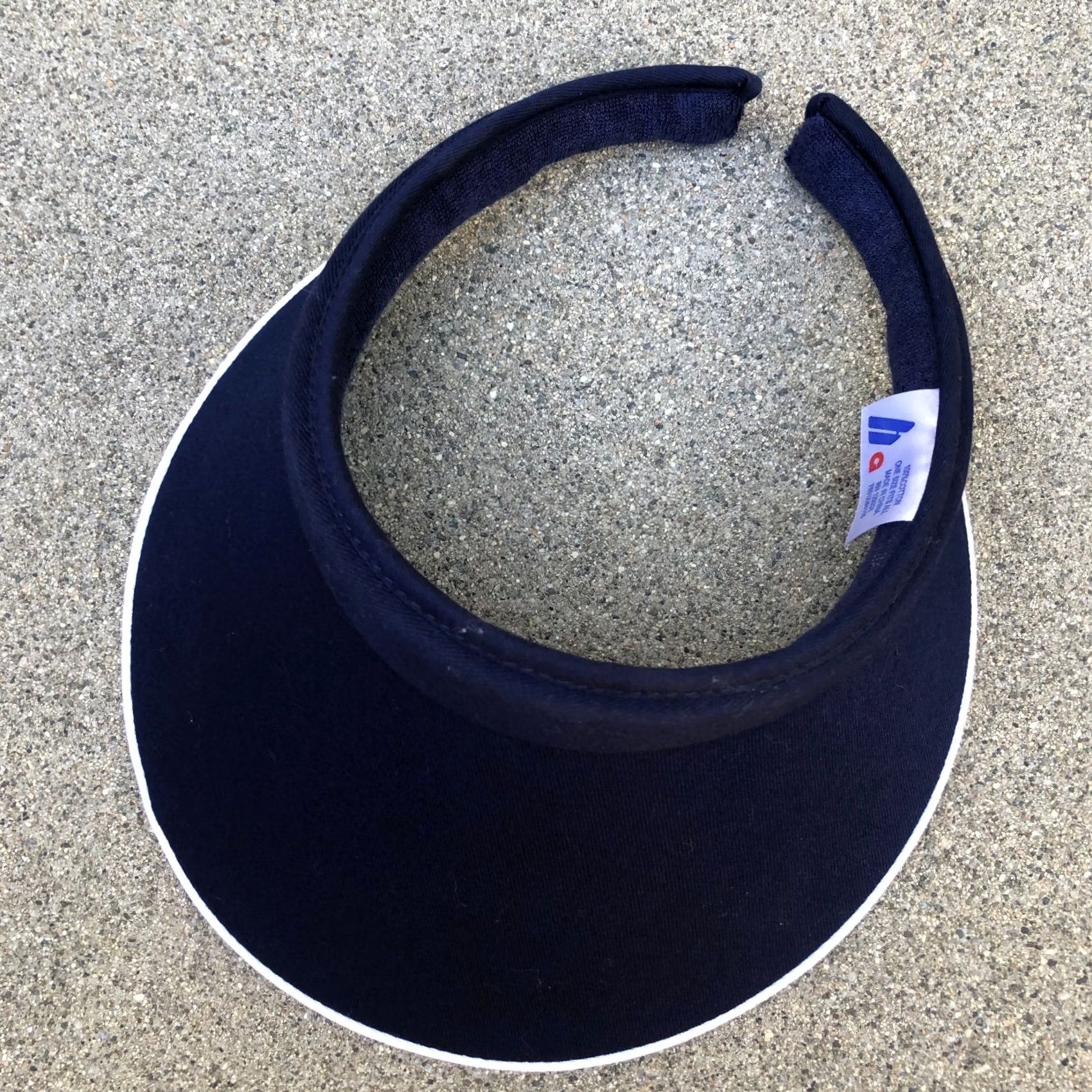 Omega MEGA CAPS Visor Hat Women's One Size Blue Wide Brim Sun Retro Golf Tennis Size ONE SIZE - 2 Thumbnail
