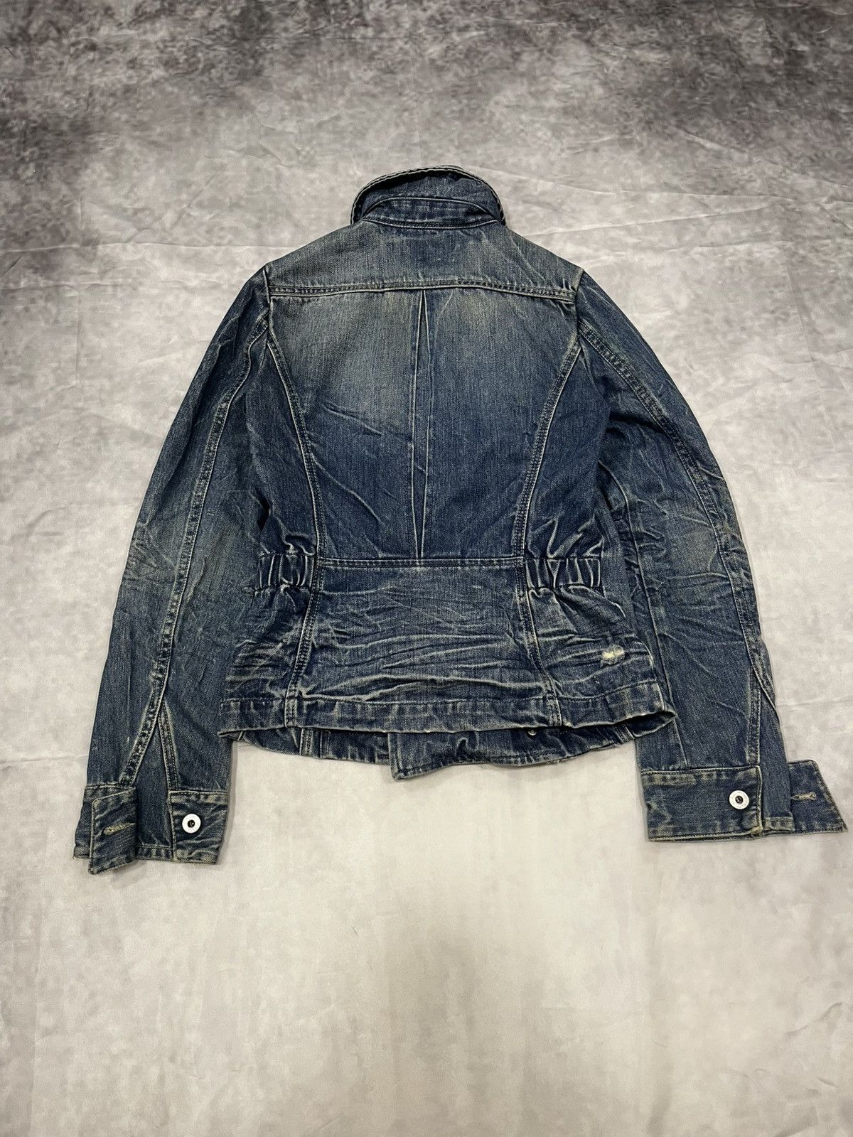 Diesel Diesel Iconic Era Double-Breasted Faded Distressed Jacket Size S / US 4 / IT 40 - 6 Thumbnail