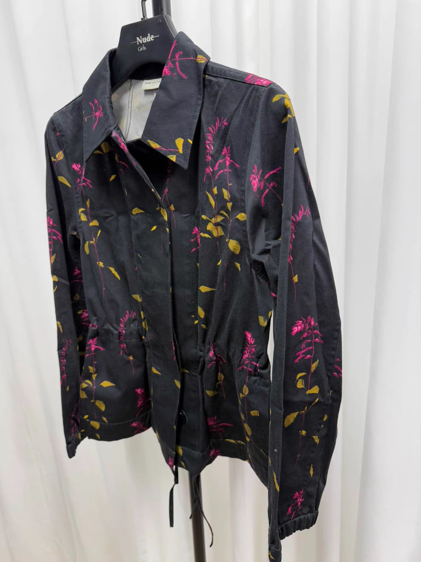 Dries Van Noten Dries van noten Floral Waist Jacket K20 Size XXS / US 00 / IT 34 - 2 Thumbnail