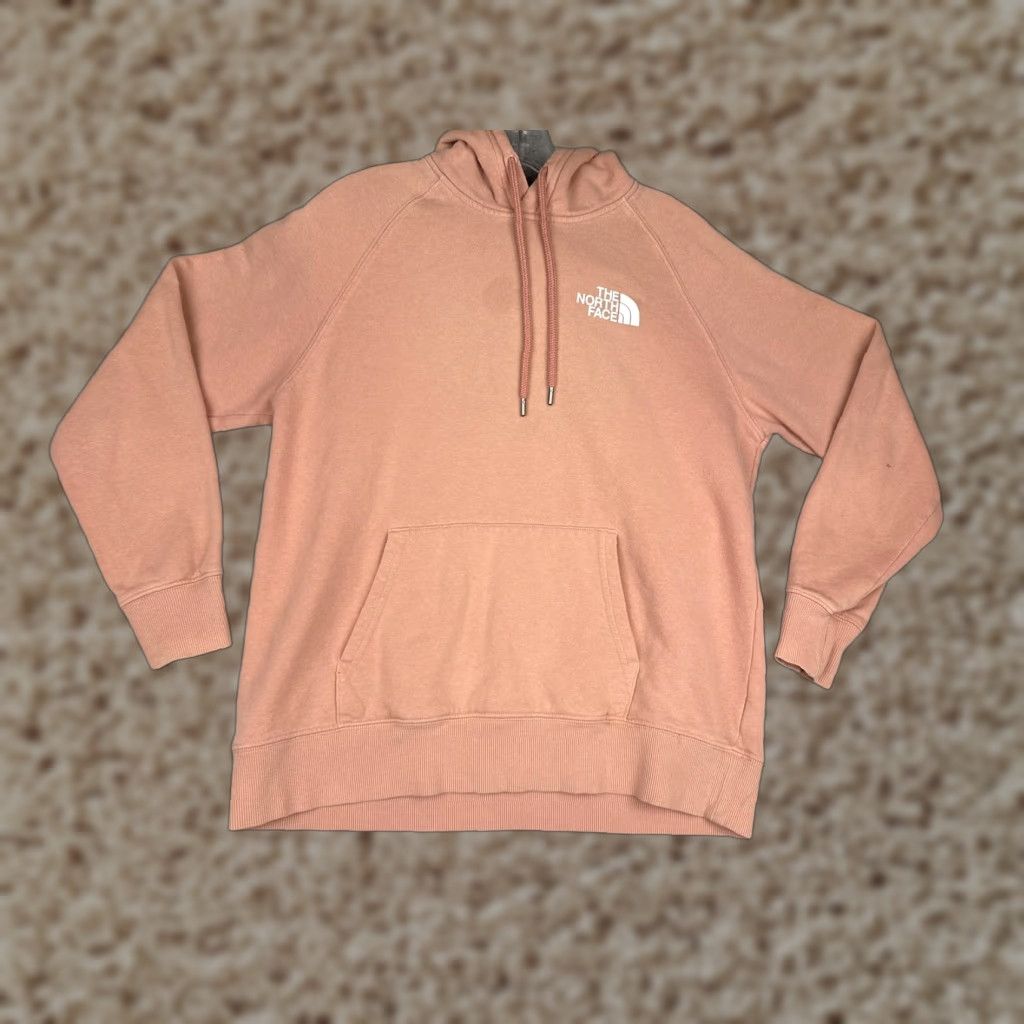 The North Face The North Face Hoodie Womens M Pink NSE Logo Fleece Pullover Sweatshirt Size M / US 6-8 / IT 42-44 - 1 Thumbnail