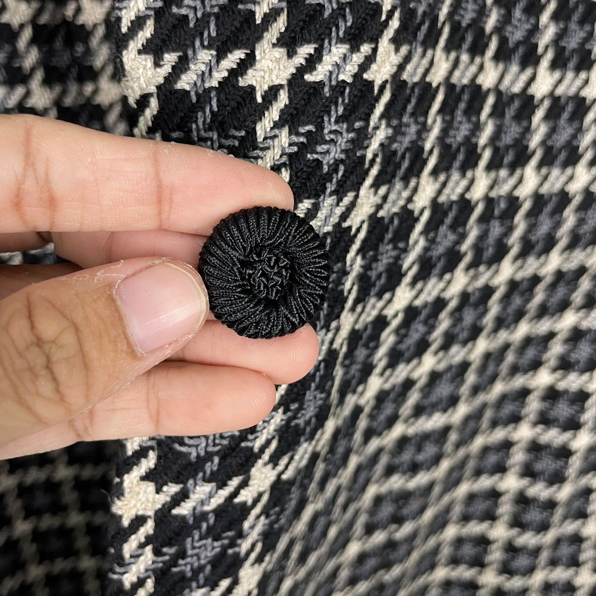 Burberry × Vintage 💥90s BURBERRYS CHECKED BLACK WHITE JACKET Size M / US 6-8 / IT 42-44 - 14 Thumbnail