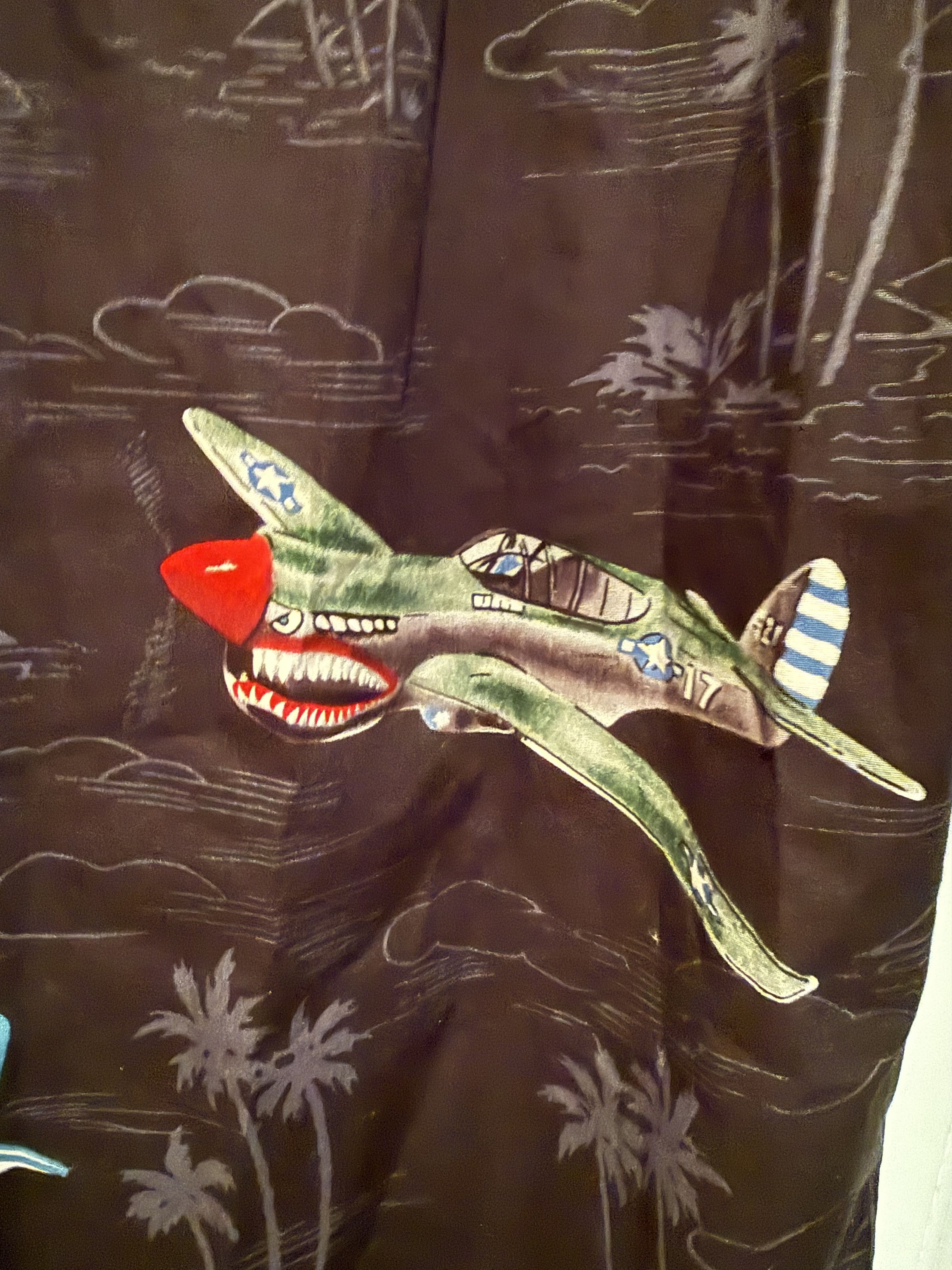 Other RJC NWT WWII Aircraft Aloha Shirt — Made USA — Small-Med Size US S / EU 44-46 / 1 - 6 Thumbnail