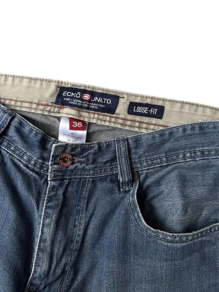 Ecko Unltd. × Vintage Vintage Ecko Unltd Baggy Loose Fit Jeans Size US 36 / EU 52 - 8 Thumbnail