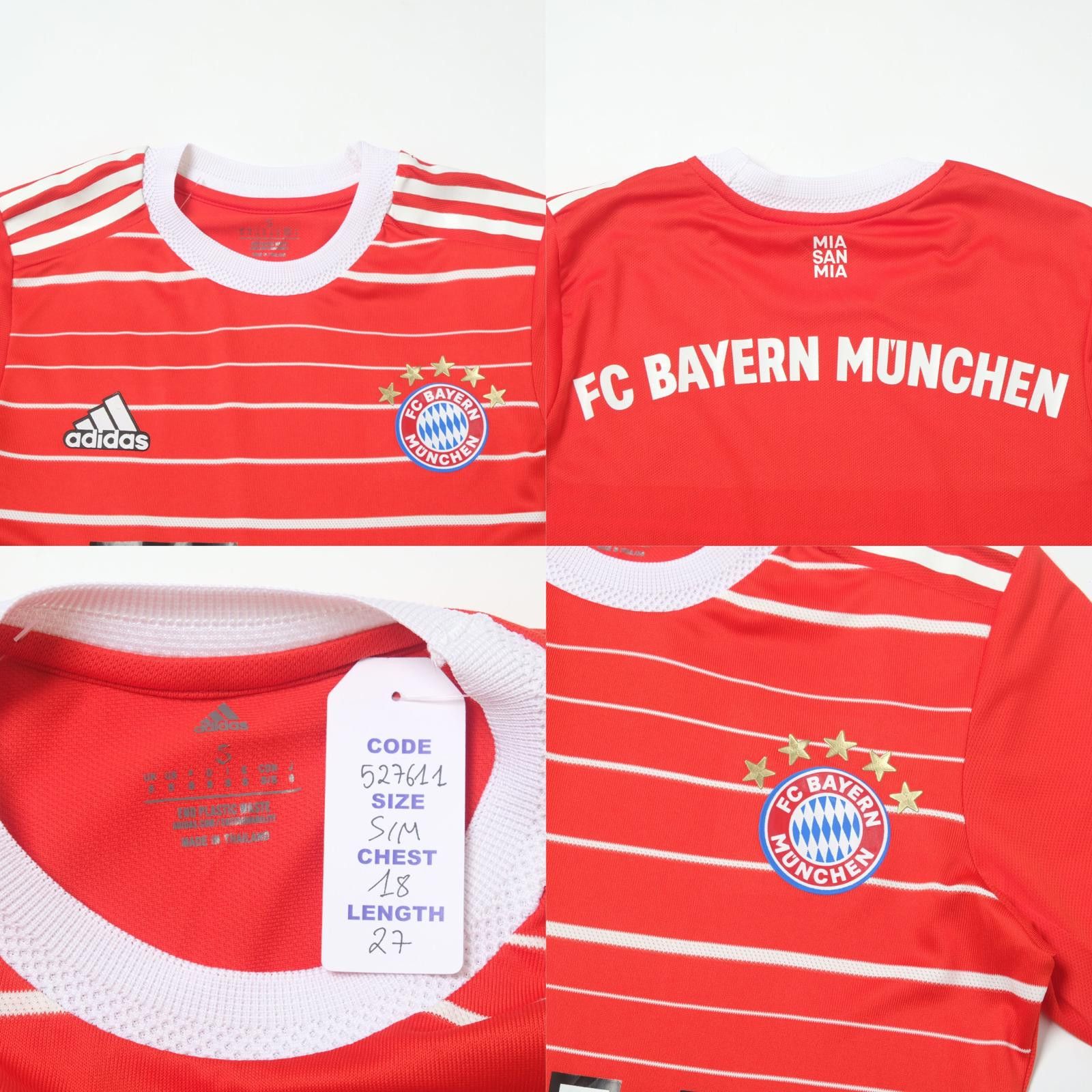 Adidas 2022/23 Bayern Munich Home Shirt (S/M) Size US S / EU 44-46 / 1 - 4 Thumbnail