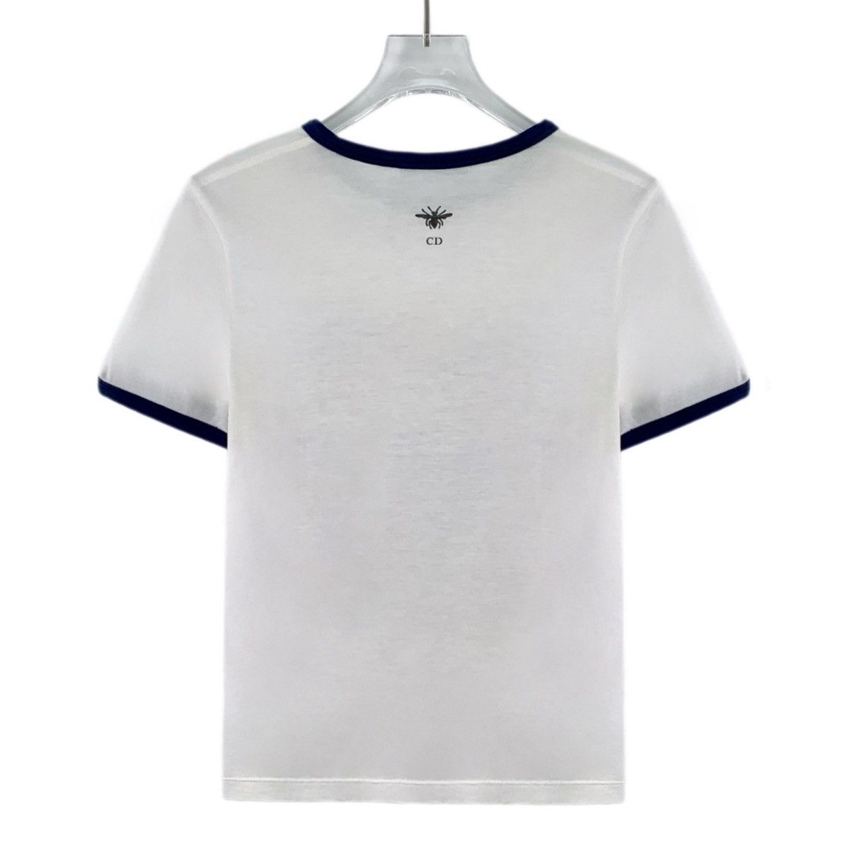 Dior Dior White Geometric Print Short Sleeve T-Shirt K26WX Size S / US 4 / IT 40 - 2 Thumbnail