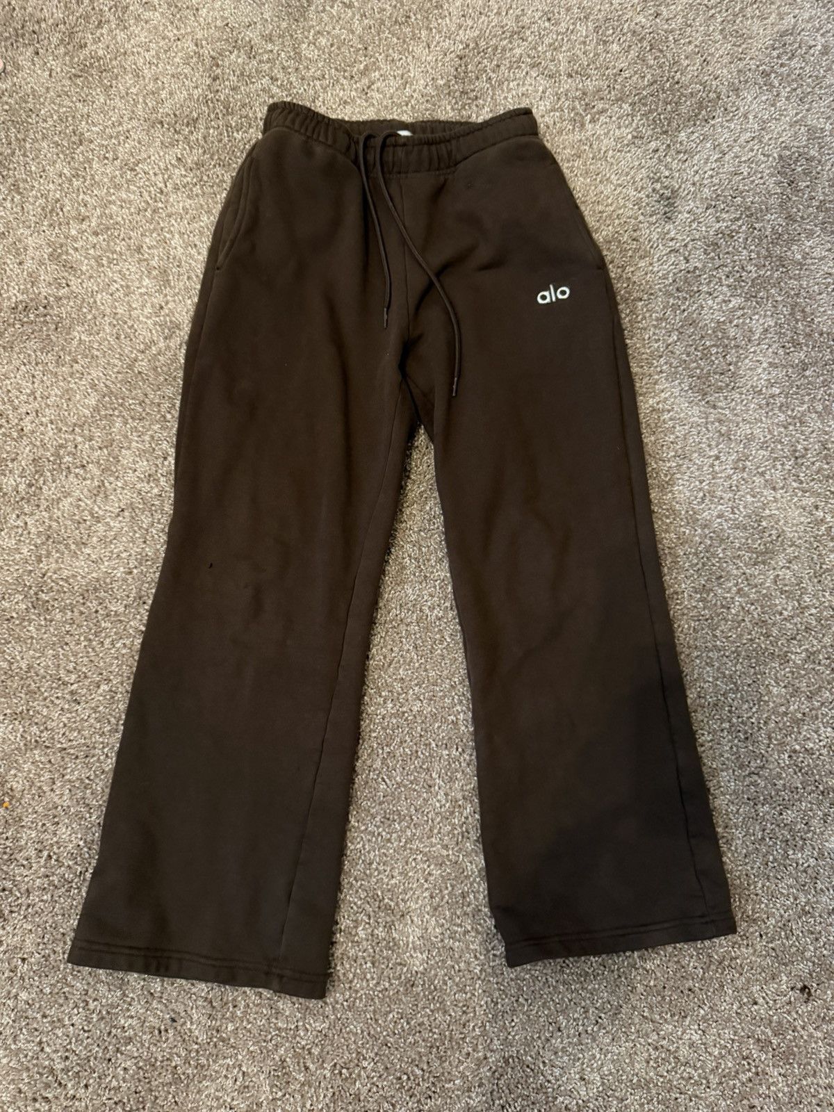 Alo Alo Brown Straight Sweatpants Size US 30 / EU 46 - 1 Thumbnail