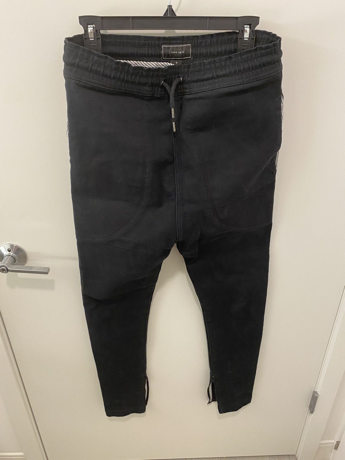 I Love Ugly I Love Ugly Black Drop Crotch Joggers Size US 30 / EU 46 - 1 Thumbnail