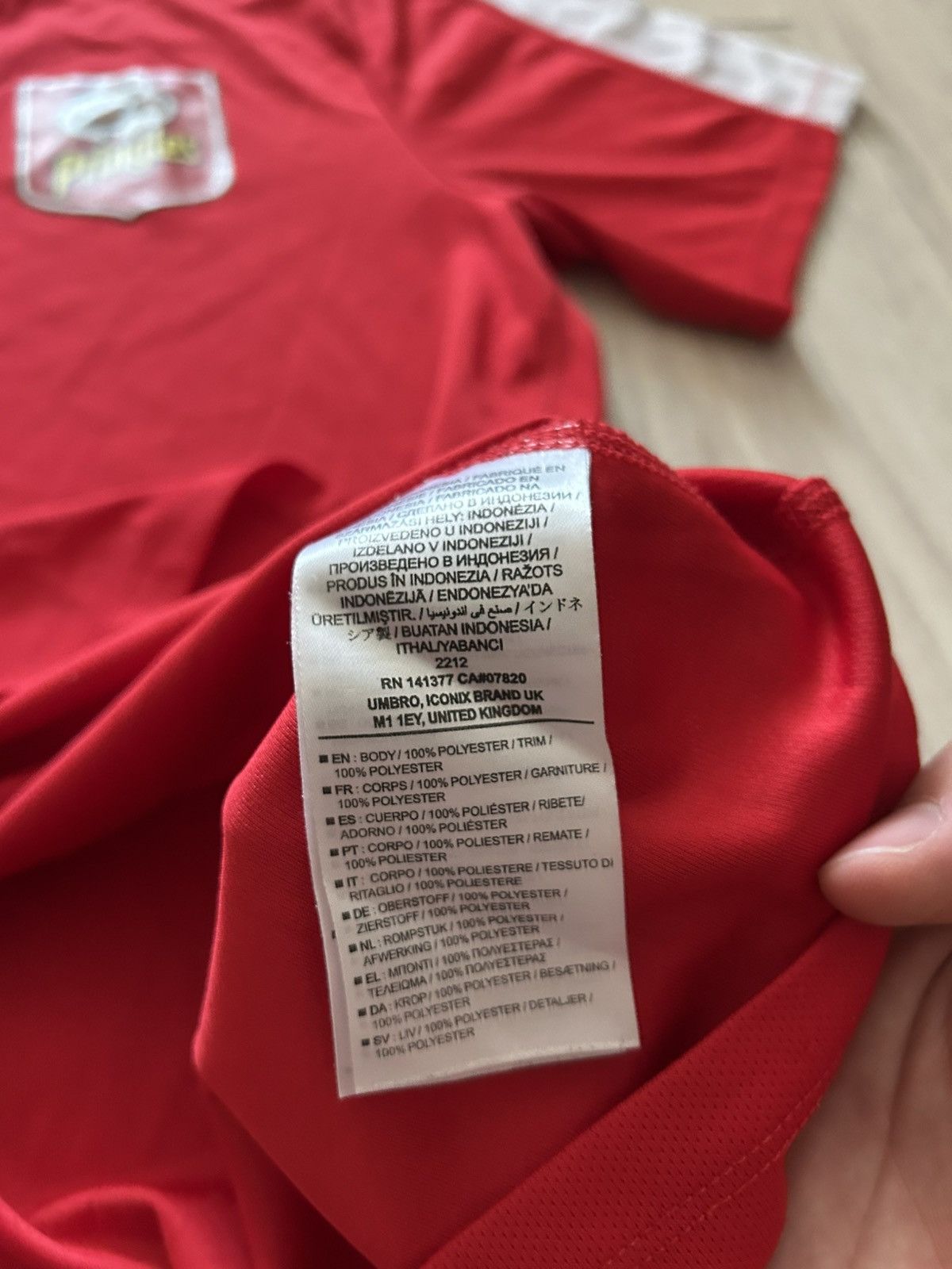 Umbro Umbro Pringles red short sleeve t shirt Size US M / EU 48-50 / 2 - 6 Thumbnail