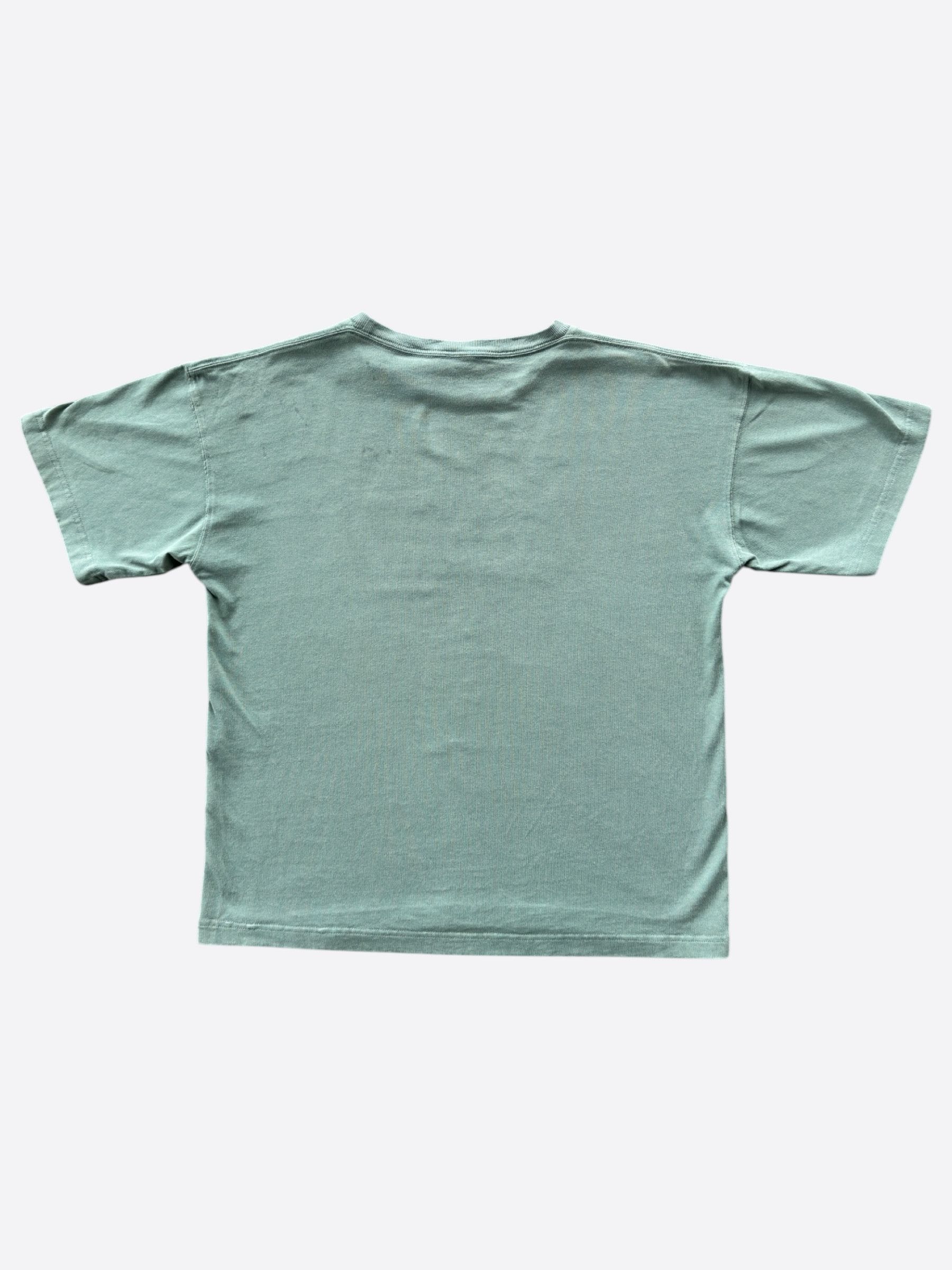 Balenciaga Balenciaga Green & Black Logo T-Shirt Size US XXS / EU 40 - 2 Thumbnail