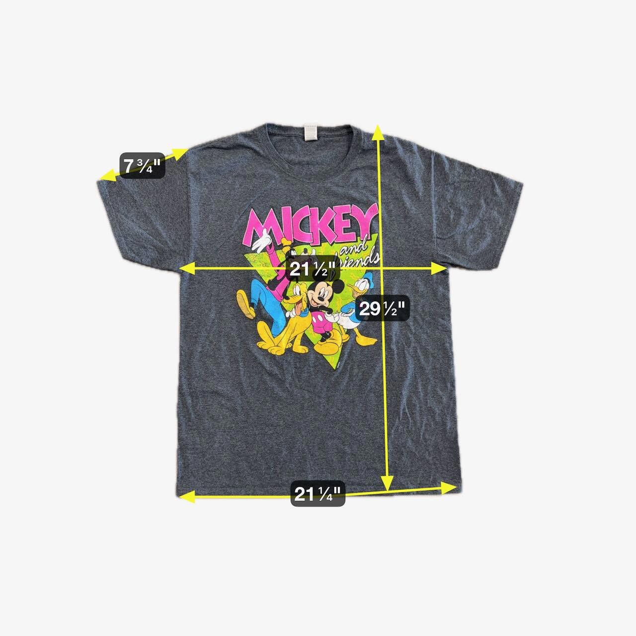 Fruit Of The Loom VTG 90s Mickey & Friends Neon Tee Fruit of the Loom Adult L Size US L / EU 52-54 / 3 - 5 Thumbnail