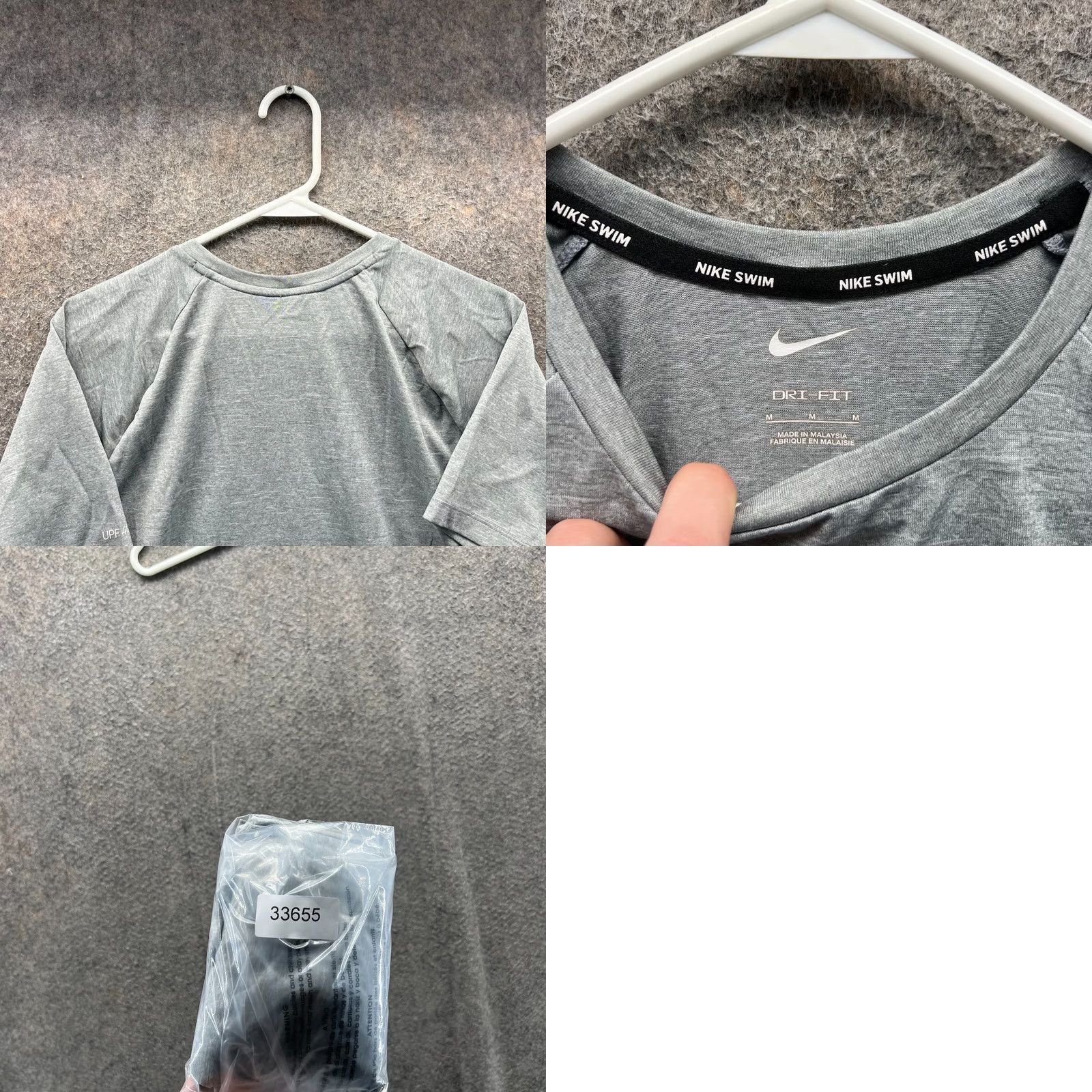 Nike Nike Shirt Men M Gray Dri-Fit Jersey Swoosh Crew Neck Short Sleeve Training All Seasons Size US M / EU 48-50 / 2 - 8 Thumbnail