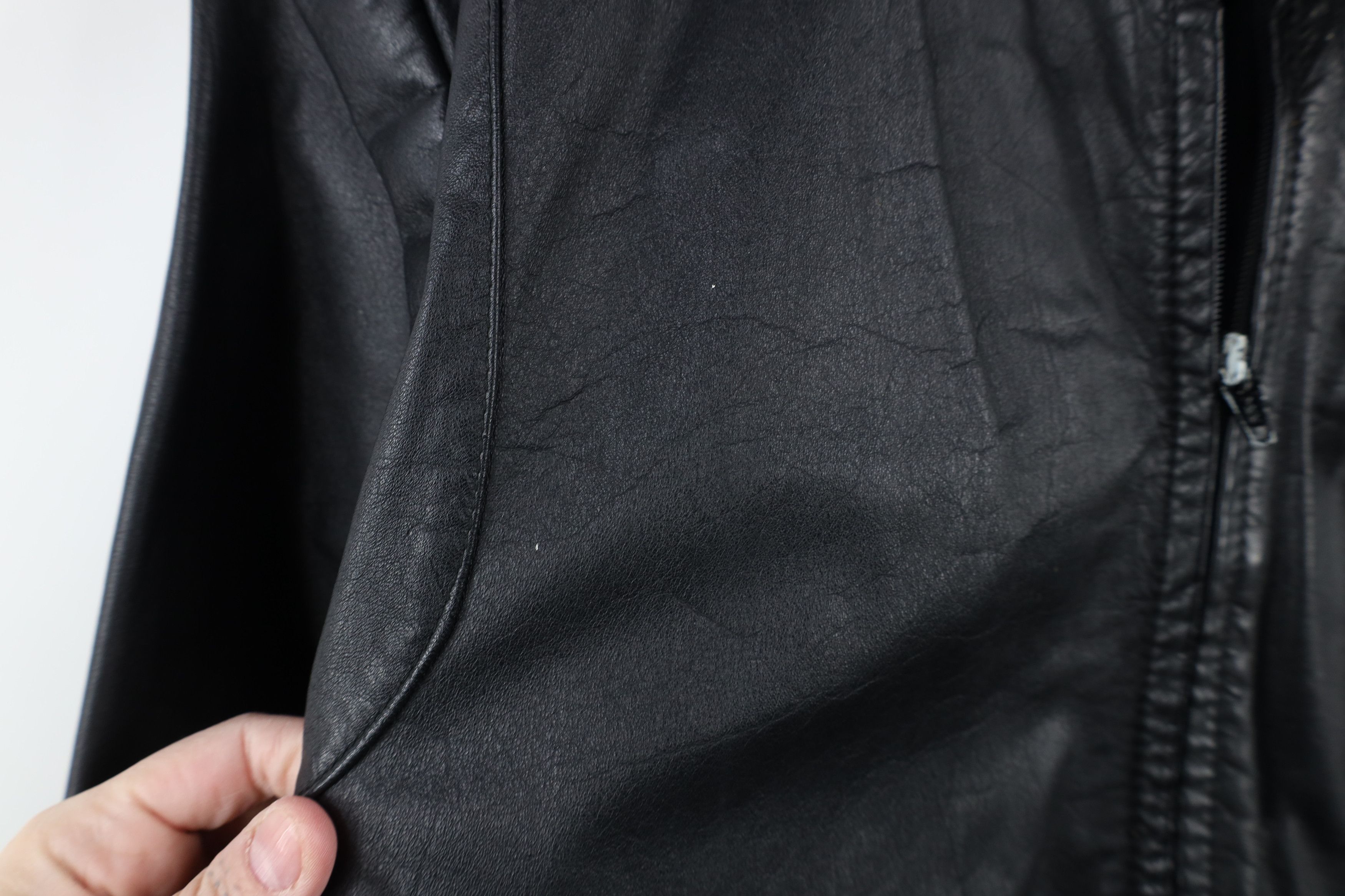 Vintage Vintage 80s 90s Streetwear Leather Cafe Racer Bomber Jacket Size US XXL / EU 58 / 5 - 8 Thumbnail