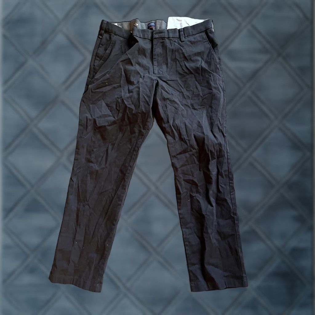 Dockers DOCKERS Chino Pants Mens 40x32 Black Flat Front Straight Fit Classic Size US 40 / EU 56 - 1 Thumbnail