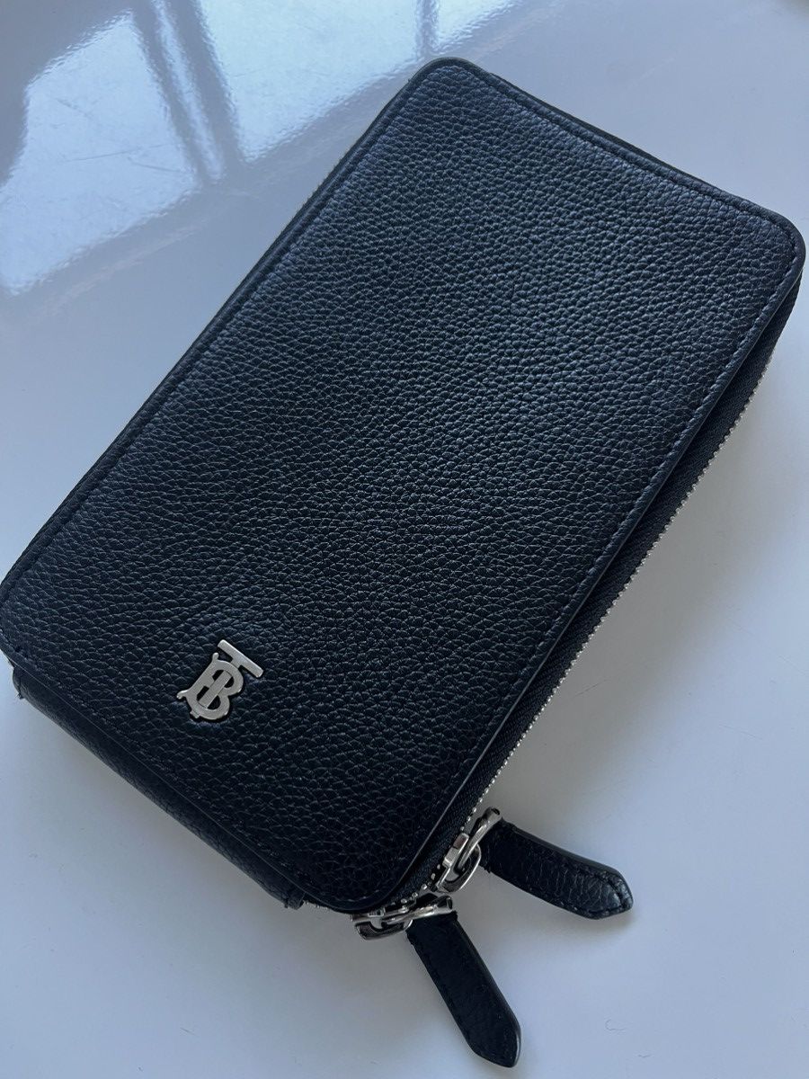 Burberry BURBERRY Black Leather Phone Shoulder Bag Size ONE SIZE - 5 Thumbnail