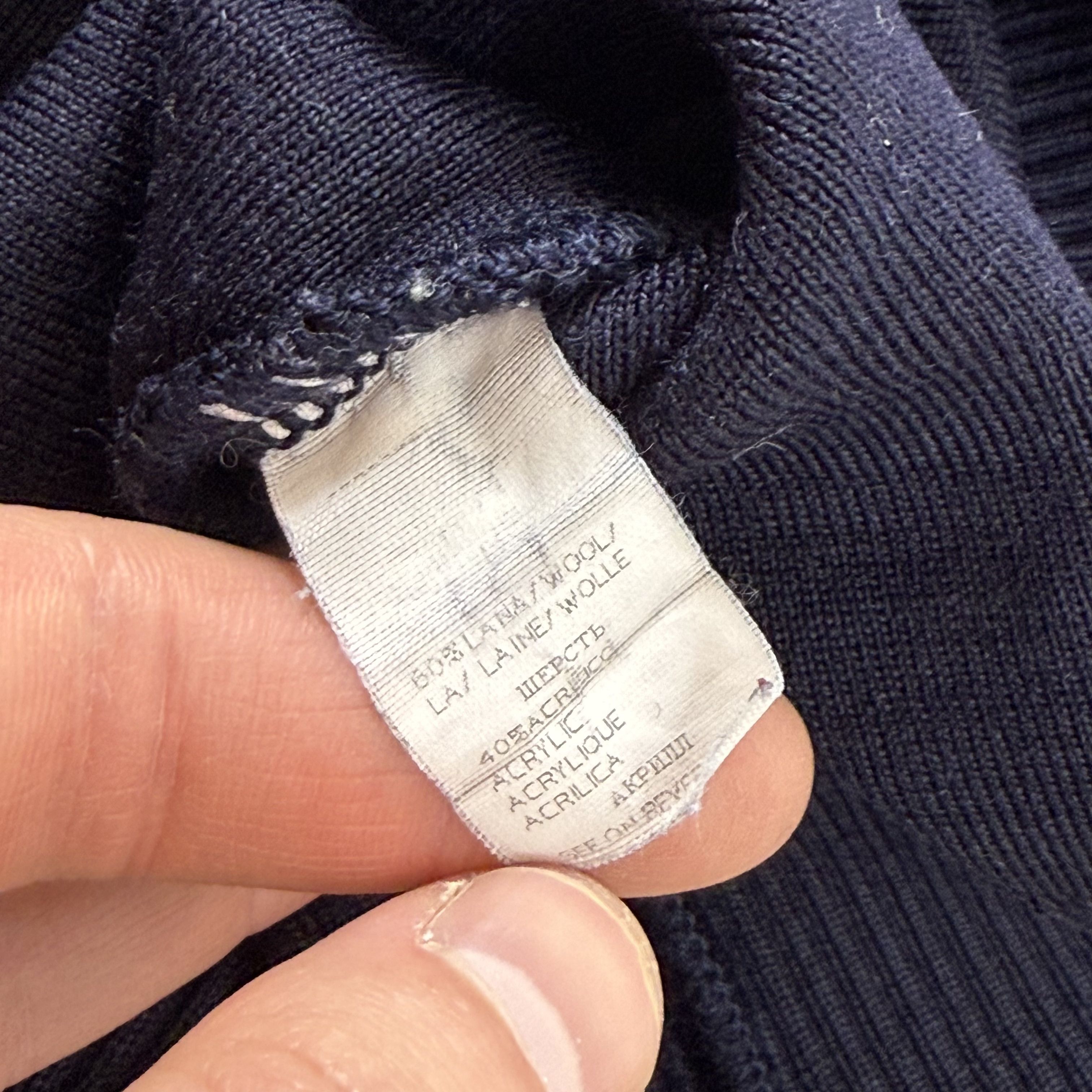 Paul & Shark Vintage Paul & Shark 90s Half Zip Blue Sweater Size US L / EU 52-54 / 3 - 13 Thumbnail