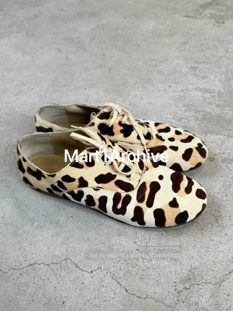 Comme des Garcons Comme des Garcons size M Leopard print horsehair flat shoe Size US 7.5 / IT 37.5 - 1 Thumbnail