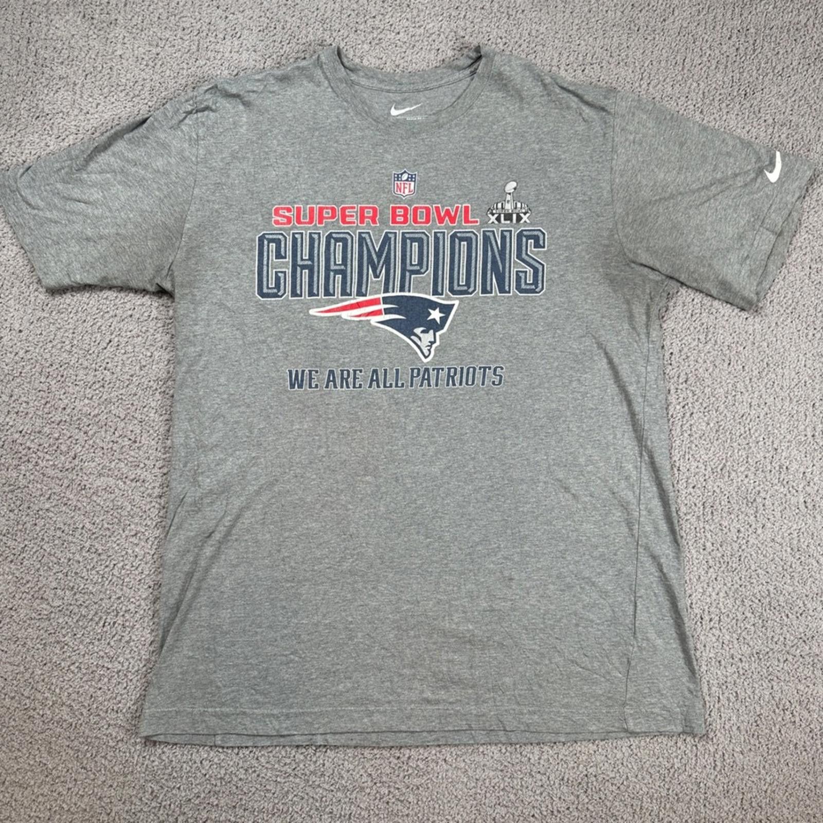 Nike Nike New England Patriots Super Bowl XLIX Champ T Shirt Mens Size US XL / EU 56 / 4 - 1 Thumbnail