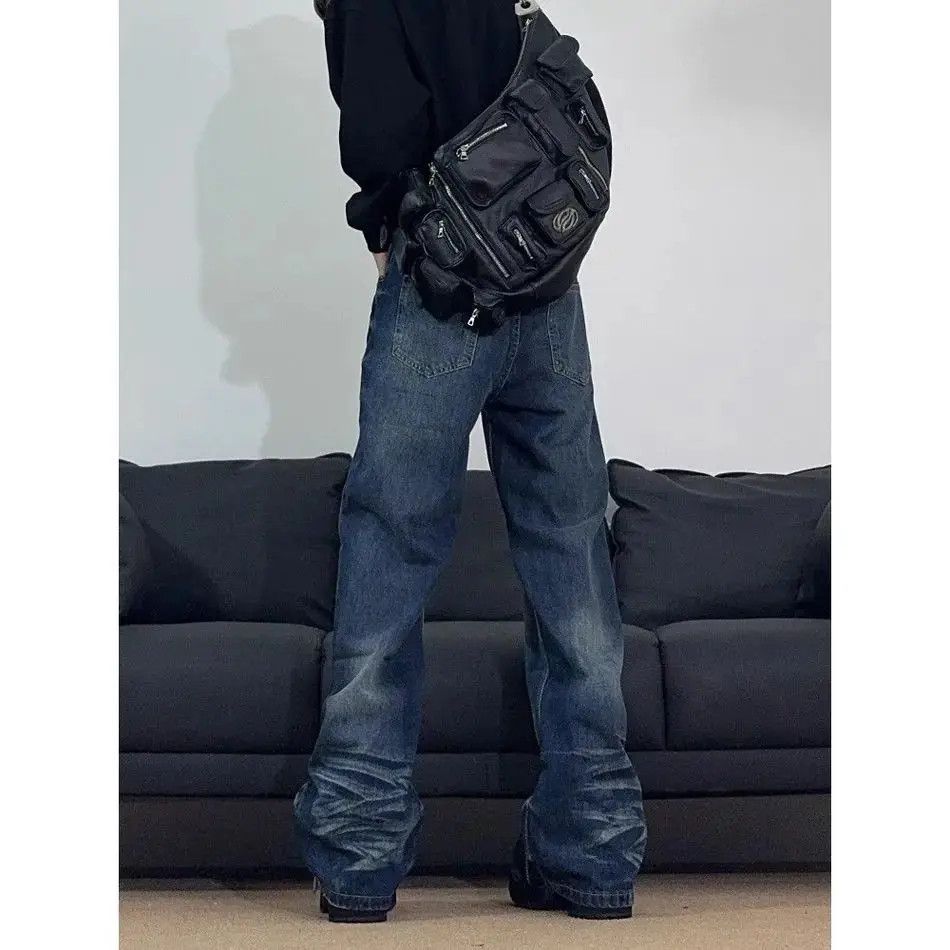 Japanese Brand Retro casual straight leg wide leg jeans Size US 30 / EU 46 - 2 Thumbnail