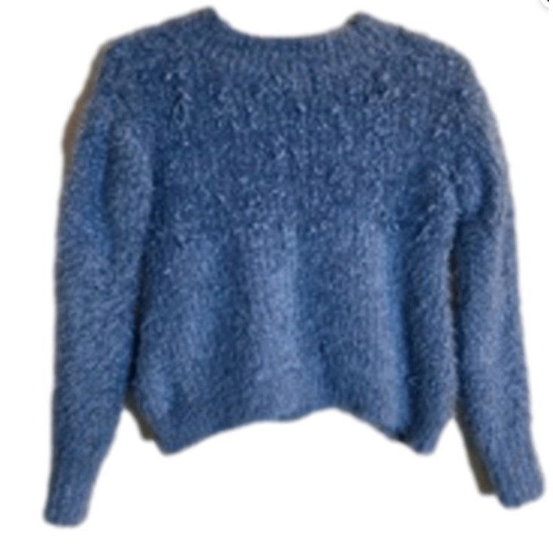 Other Cozy Fuzzy Blue Textured Sweater Aqua Size XS Size XS / US 0-2 / IT 36-38 - 7 Thumbnail