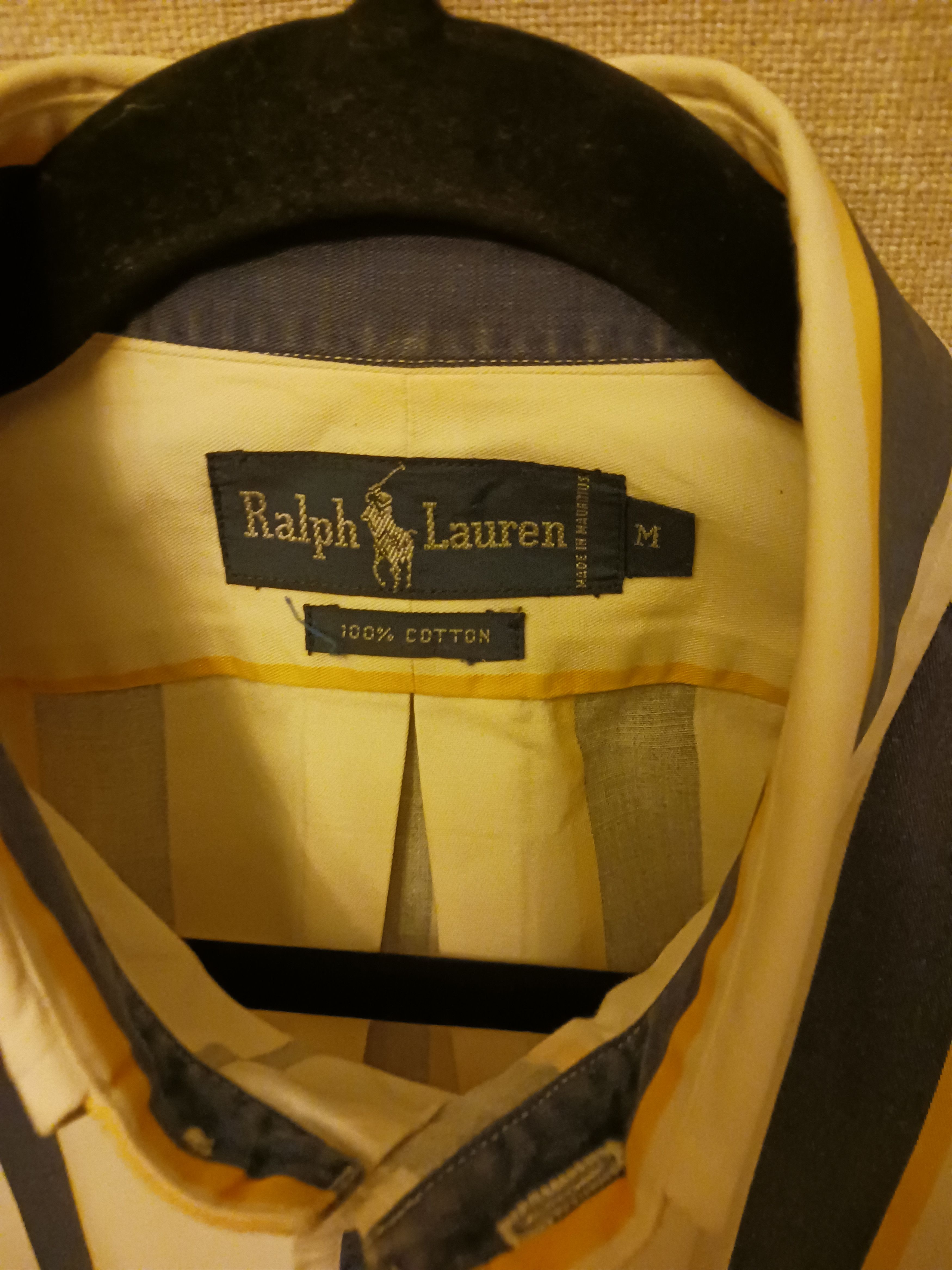 Ralph Lauren Vintage 90's Men's Long Sleeve Striped Shirt Size US M / EU 48-50 / 2 - 3 Thumbnail