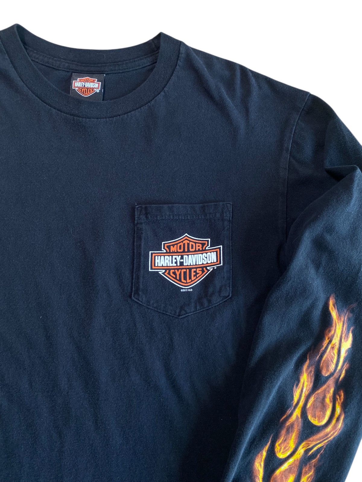 Harley Davidson Harley Davidson × Vintage Flame Long-sleeve Size US L / EU 52-54 / 3 - 2 Thumbnail
